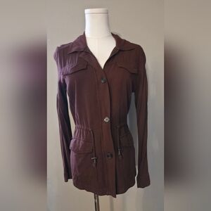 Full Tilt Dark Brown Utility Jacket